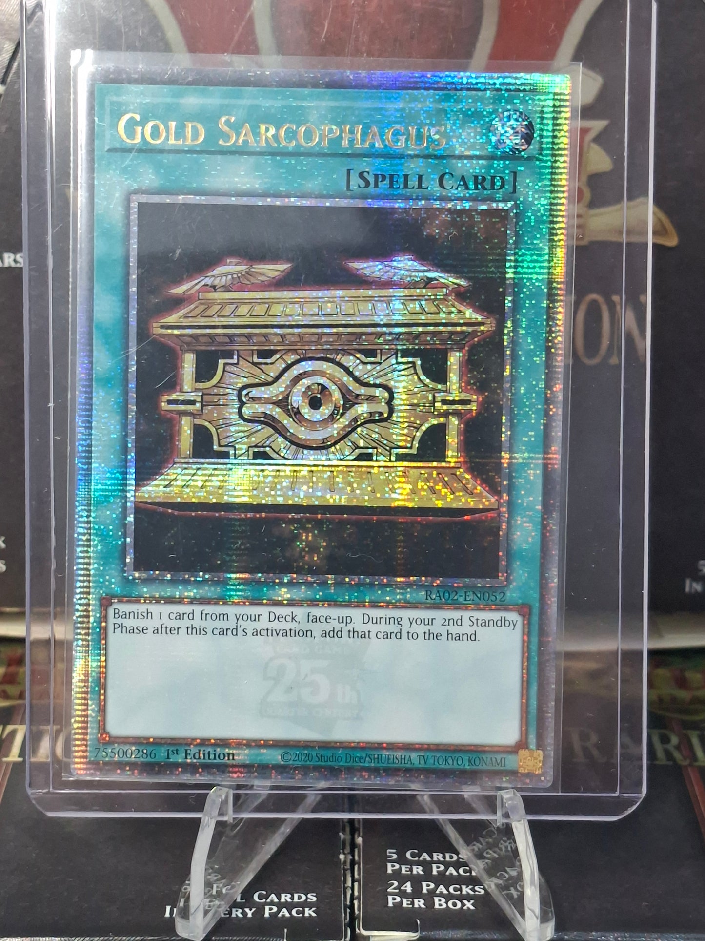Gold Sarcophagus front view