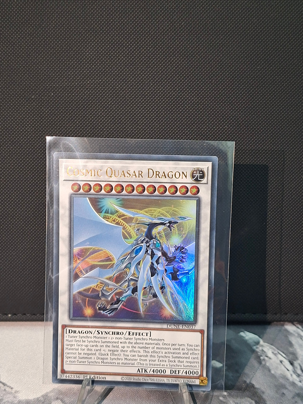 Cosmic Quasar Dragon front view