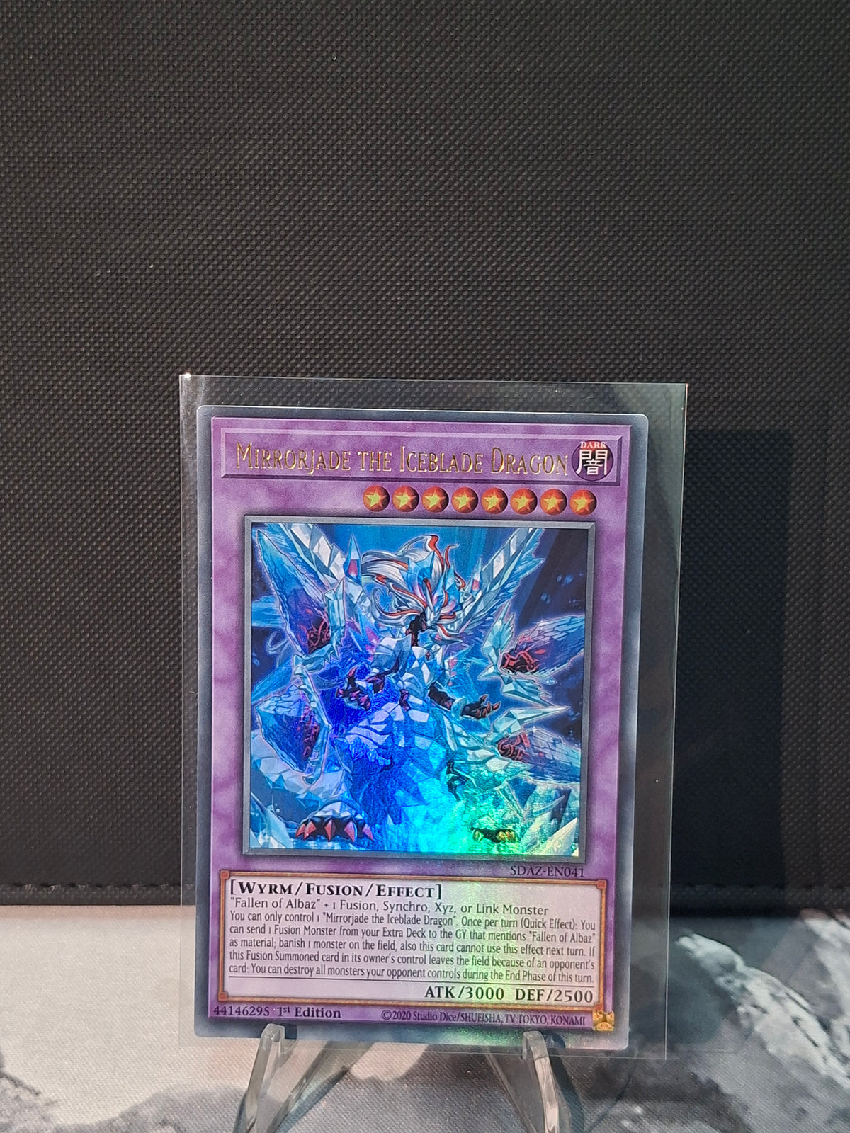 Mirrorjade the Iceblade Dragon front view