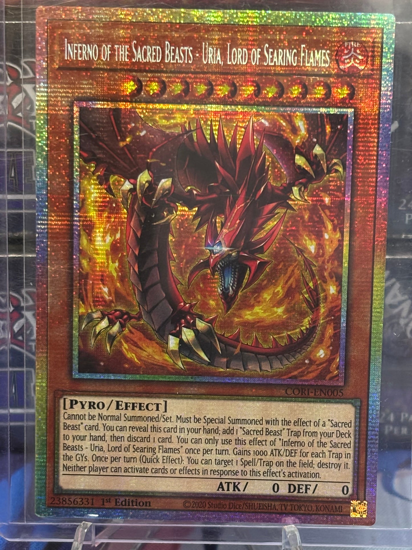 Inferno of the Sacred Beasts - Uria, Lord of Searing Flames front view