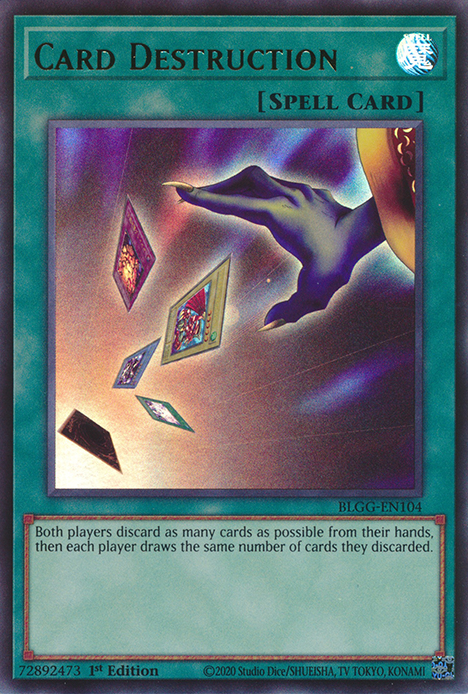 Card Destruction front view