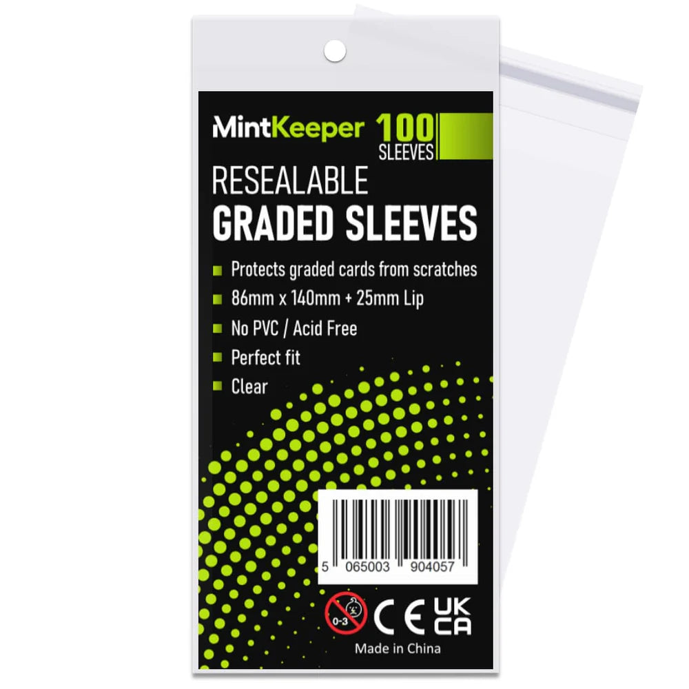 Graded Card Sleeves - PSA BGS CGC Slab Protection - 100 Pack