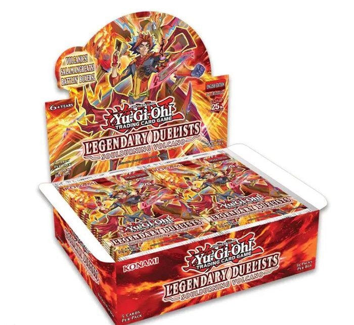 3x Yu-Gi-Oh Legendary Duelist Soulburning Volcano Booster Packs 1st Edition