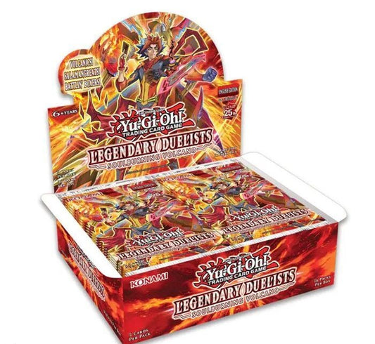 3x Yu-Gi-Oh Legendary Duelist Soulburning Volcano Booster Packs 1st Edition