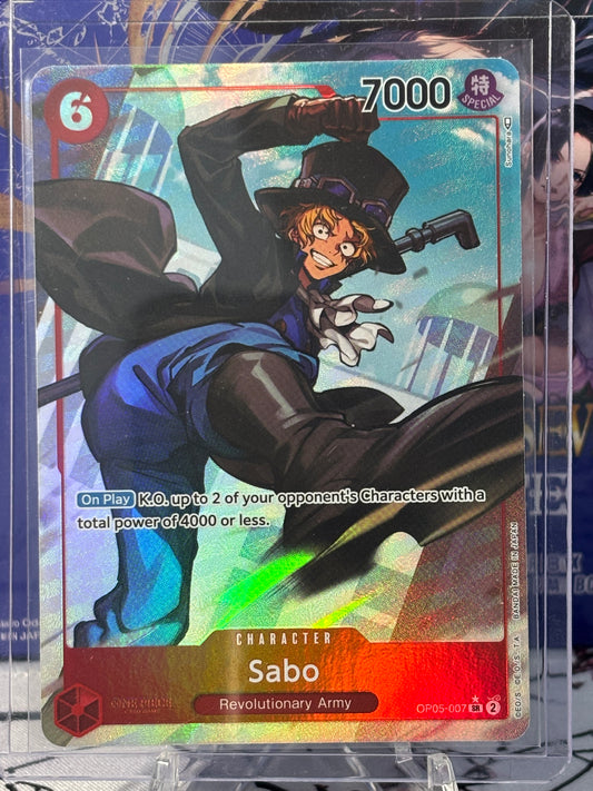 One Piece Sabo Alternate Art Red Near Mint OP05-007