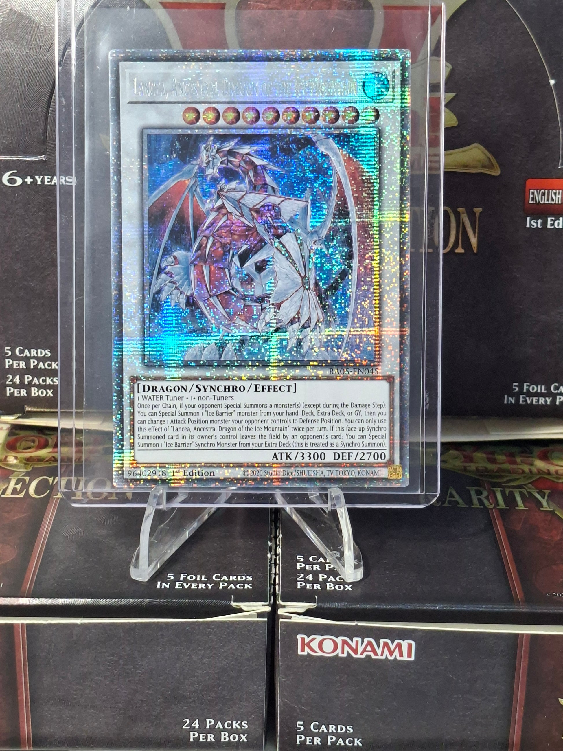 Lancea, Ancestrial Dragon of the Ice Mountain front view