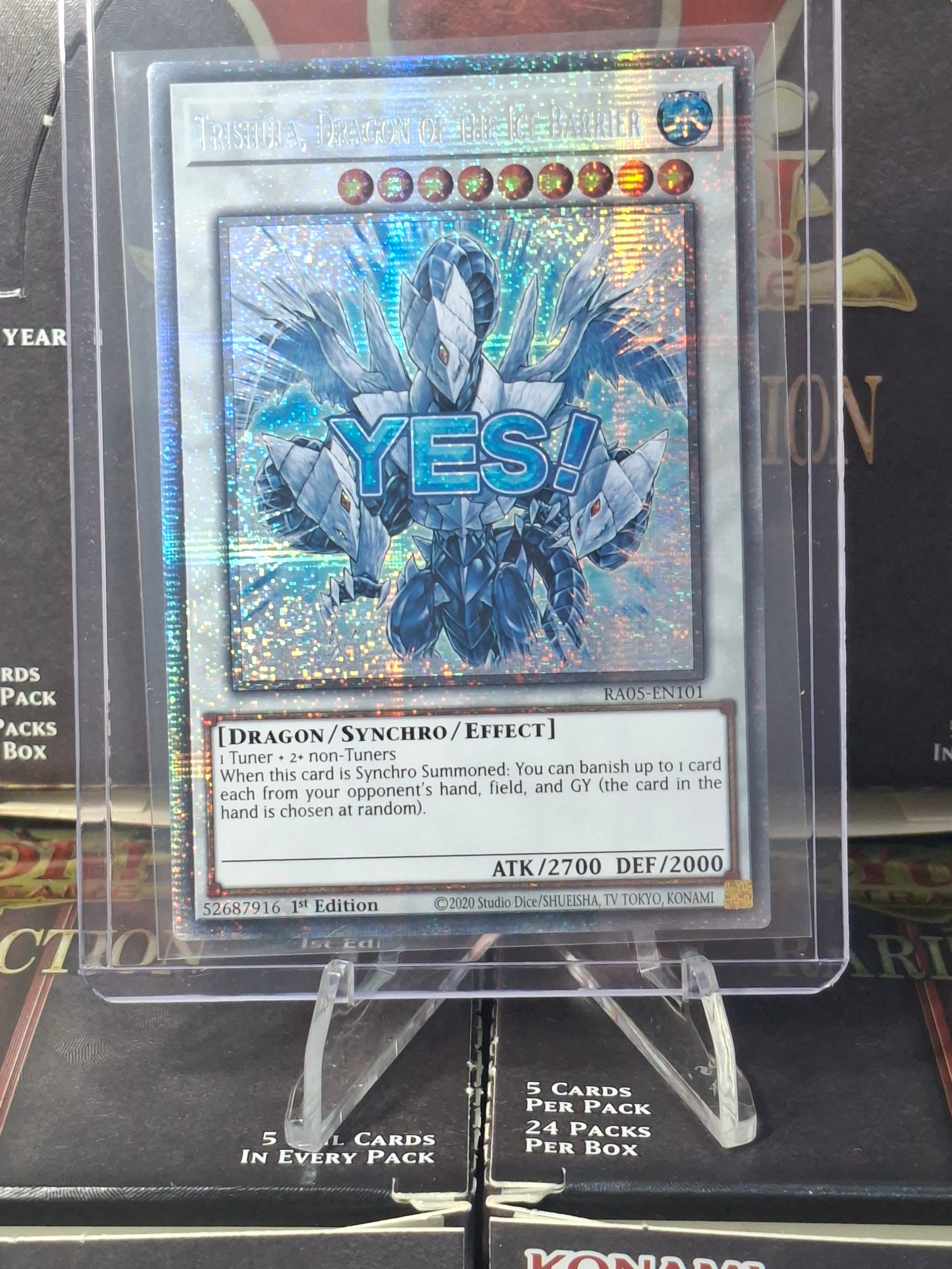 Trishula, Dragon of the Ice Barrier front view
