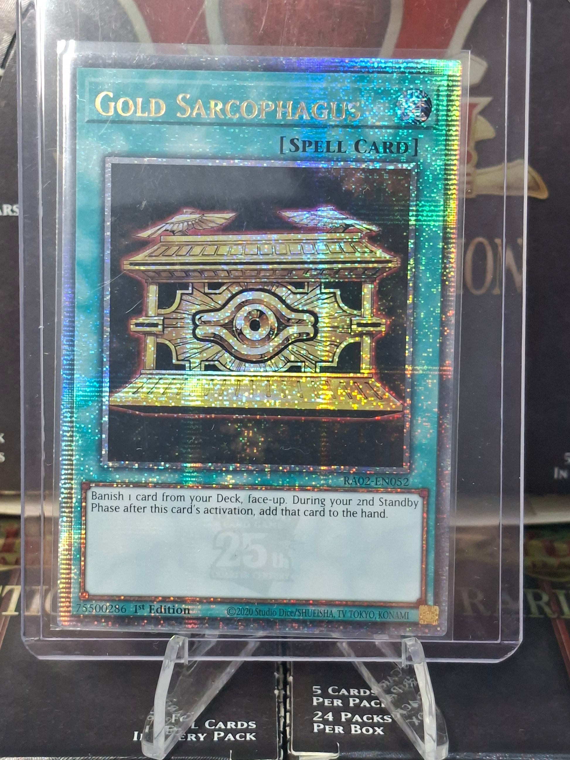 Gold Sarcophagus front view