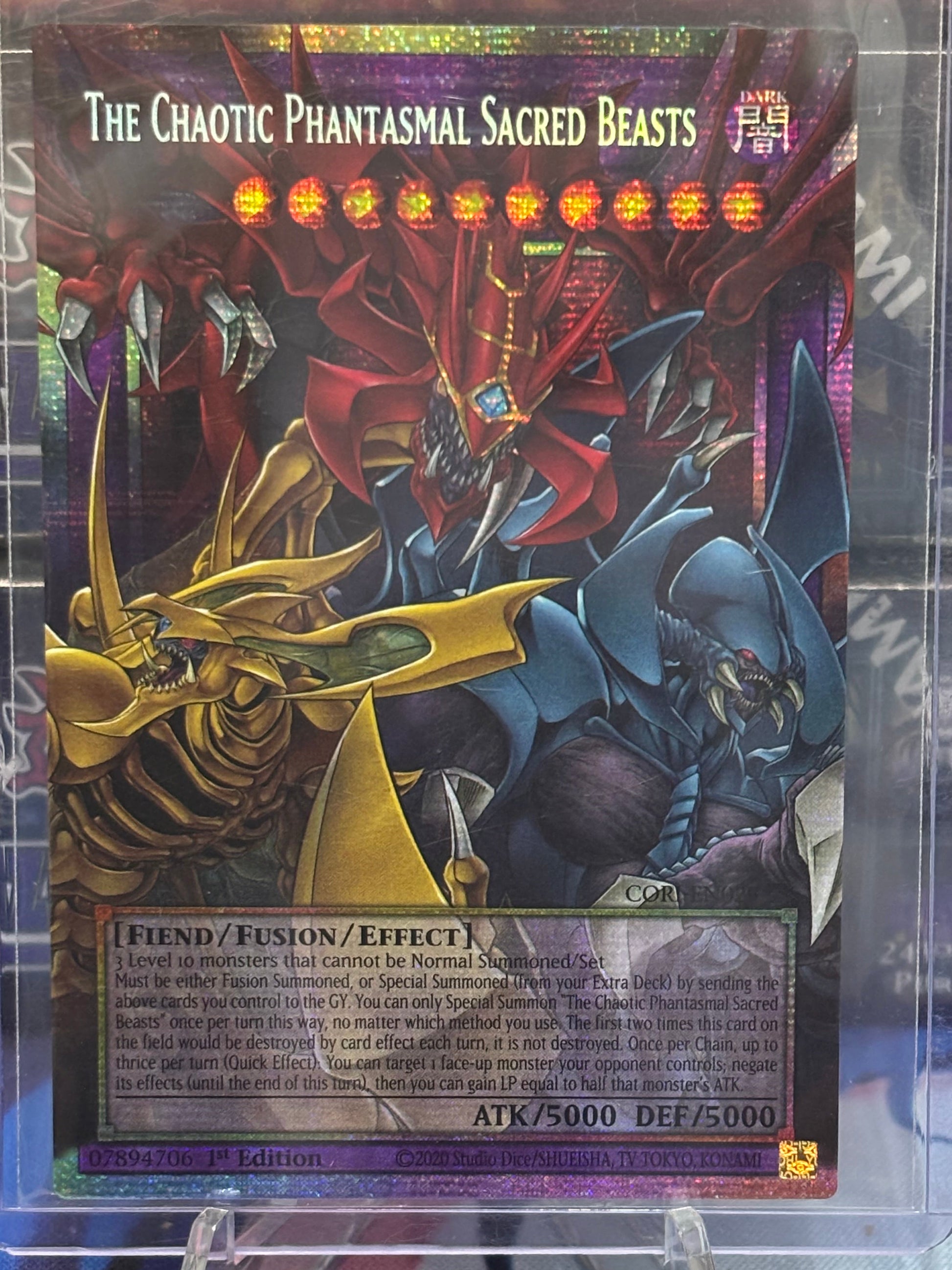 The Chaotic Phantasmal Sacred Beasts front view
