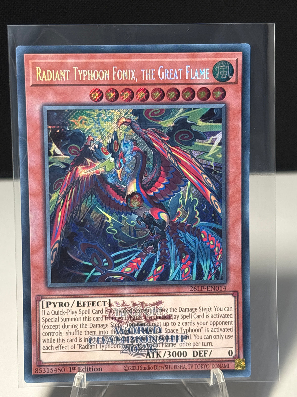 Radiant Typhoon Fonix, The Great Flame (Stamped) front view