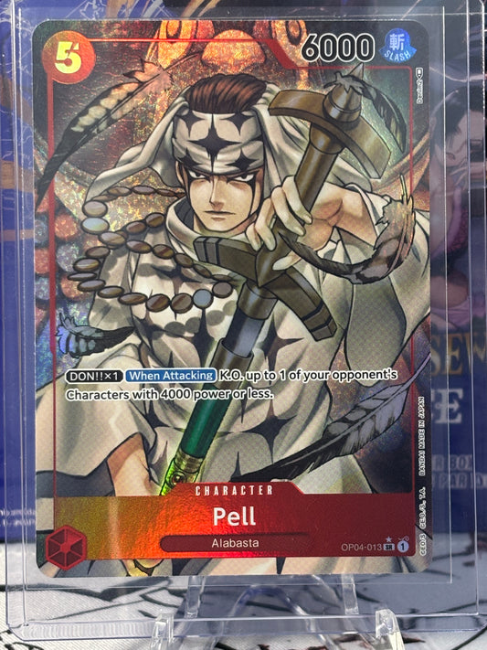 One Piece Pell Alternate Art Red Near Mint OP04-013