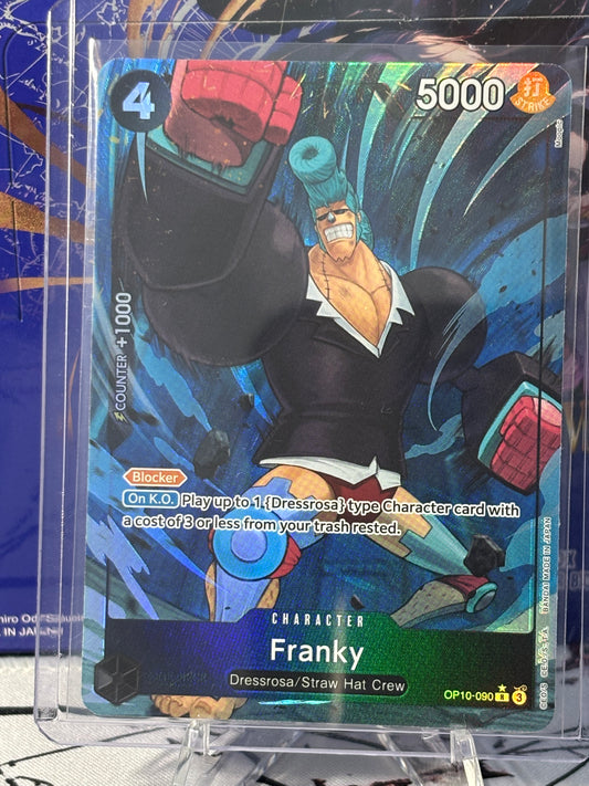 One Piece Franky Alternate Art Black Near Mint OP10-090
