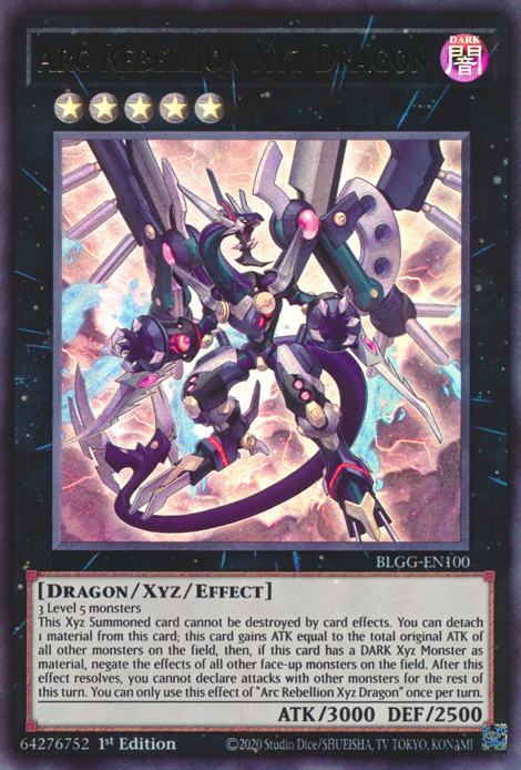 Arc Rebellion Xyz Dragon front view