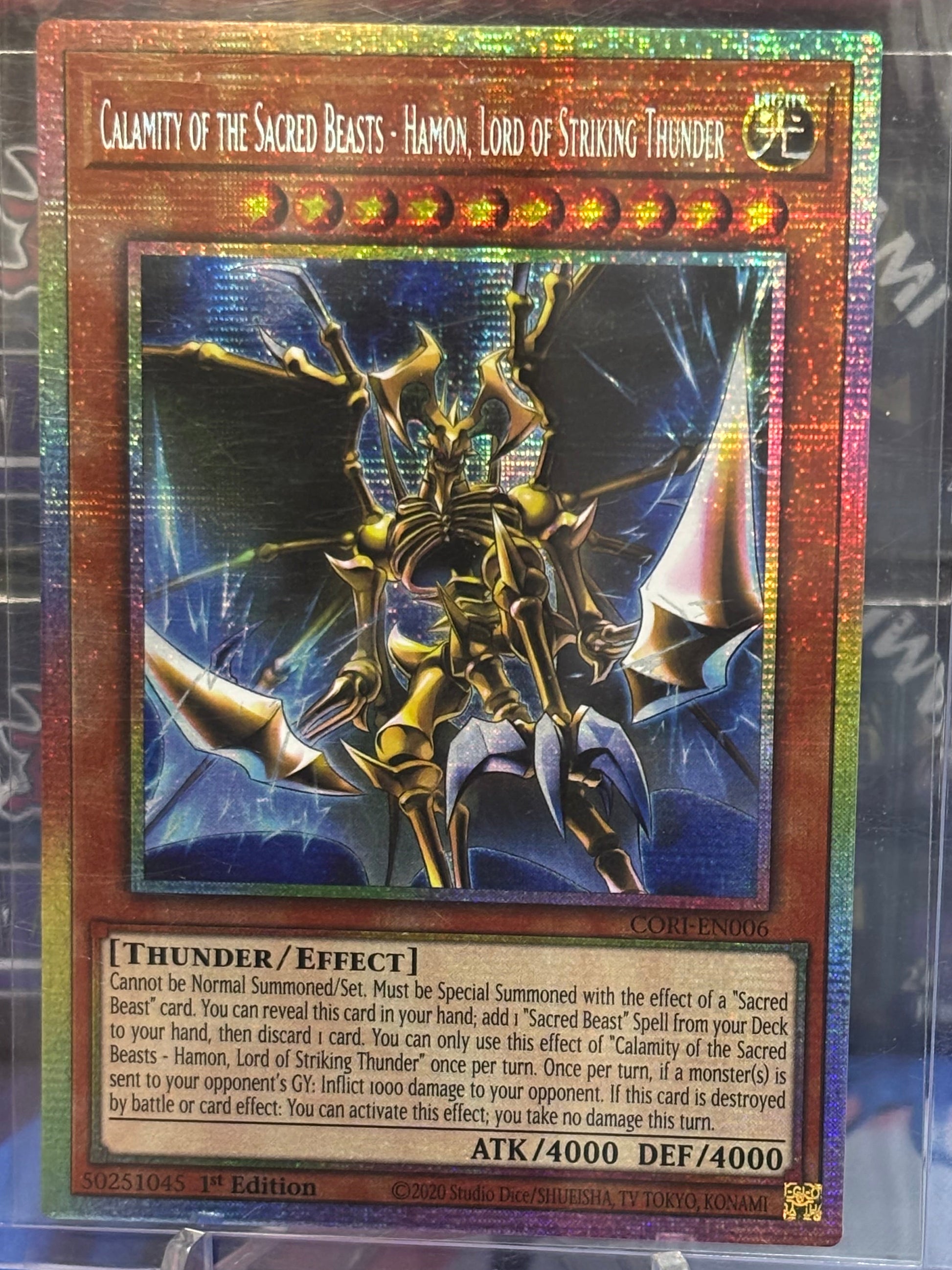 Calamity of the Sacred Beasts - Hamon, Lord of Striking Thunder front view