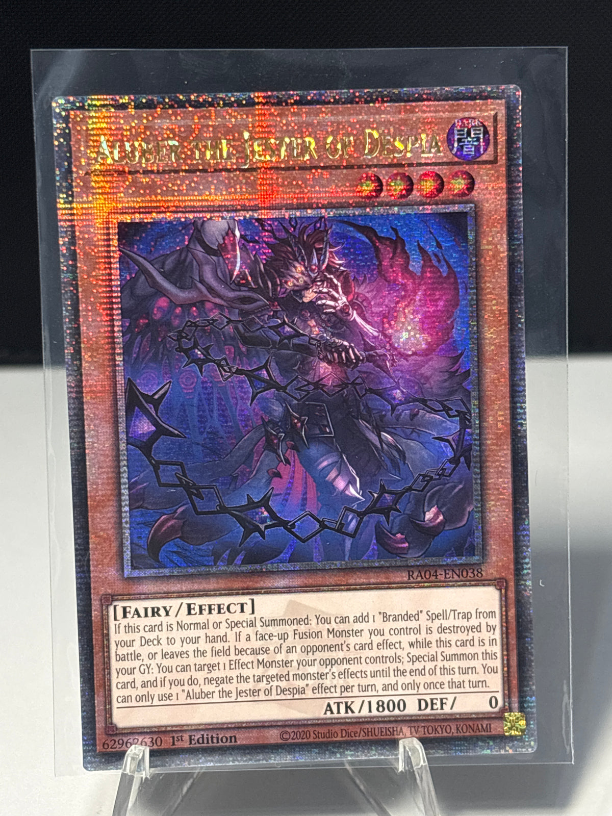 Aluber the Jester of Despia (Alt Art) front view
