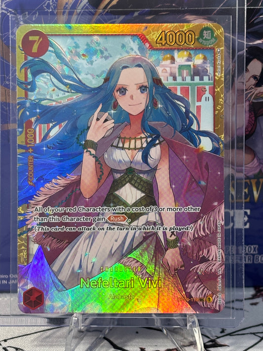 One Piece Nefeltari Vivi Secret Rare Red Near Mint OP04-118