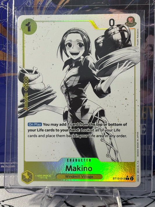 One Piece Makina Alternate Art Yellow Near Mint ST13-012