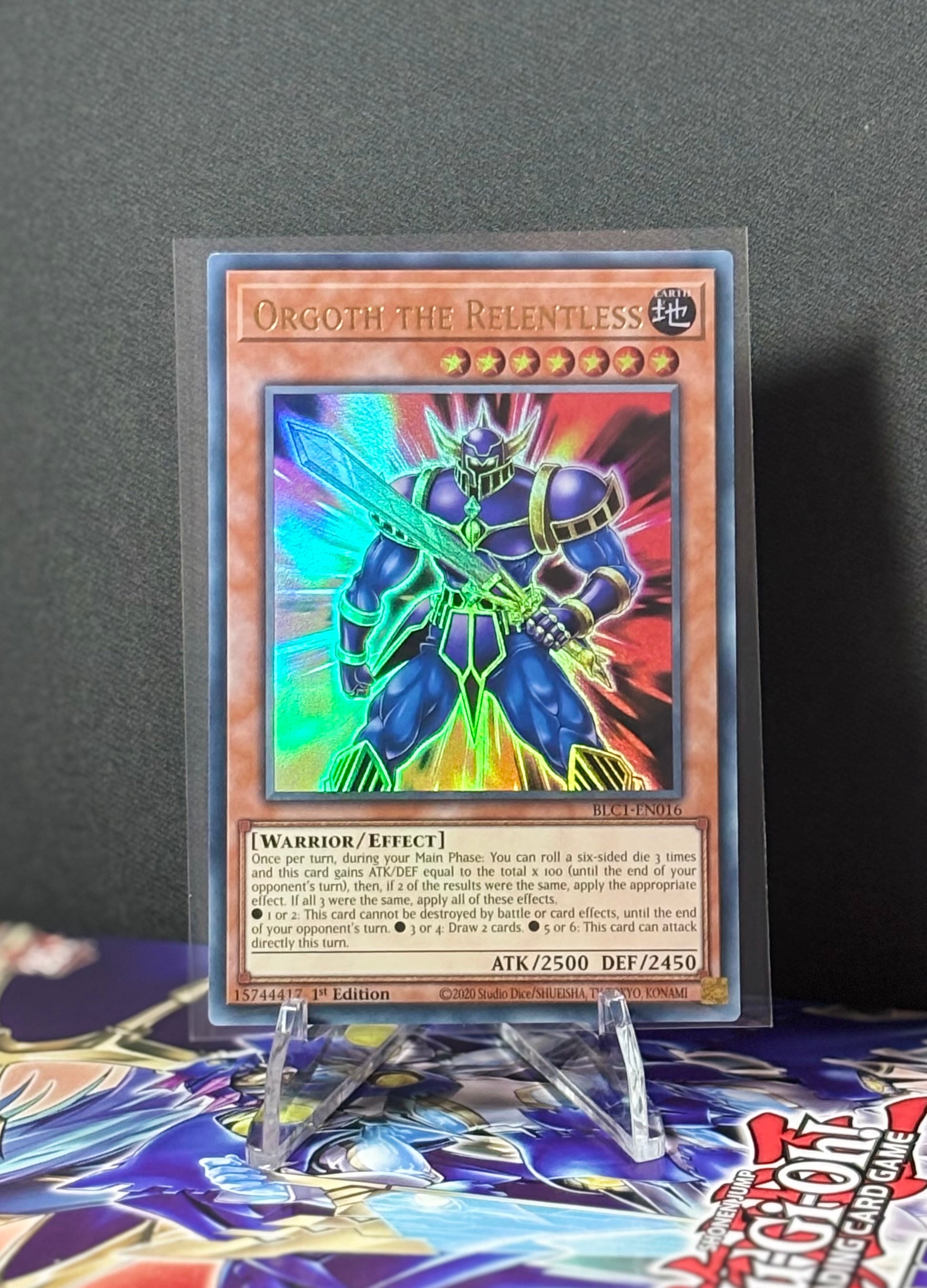 yugioh orgoth the relentless card Orgoth The Relentless BLC1-EN016 Ultra Rare Gold Yu-Gi-Oh Card