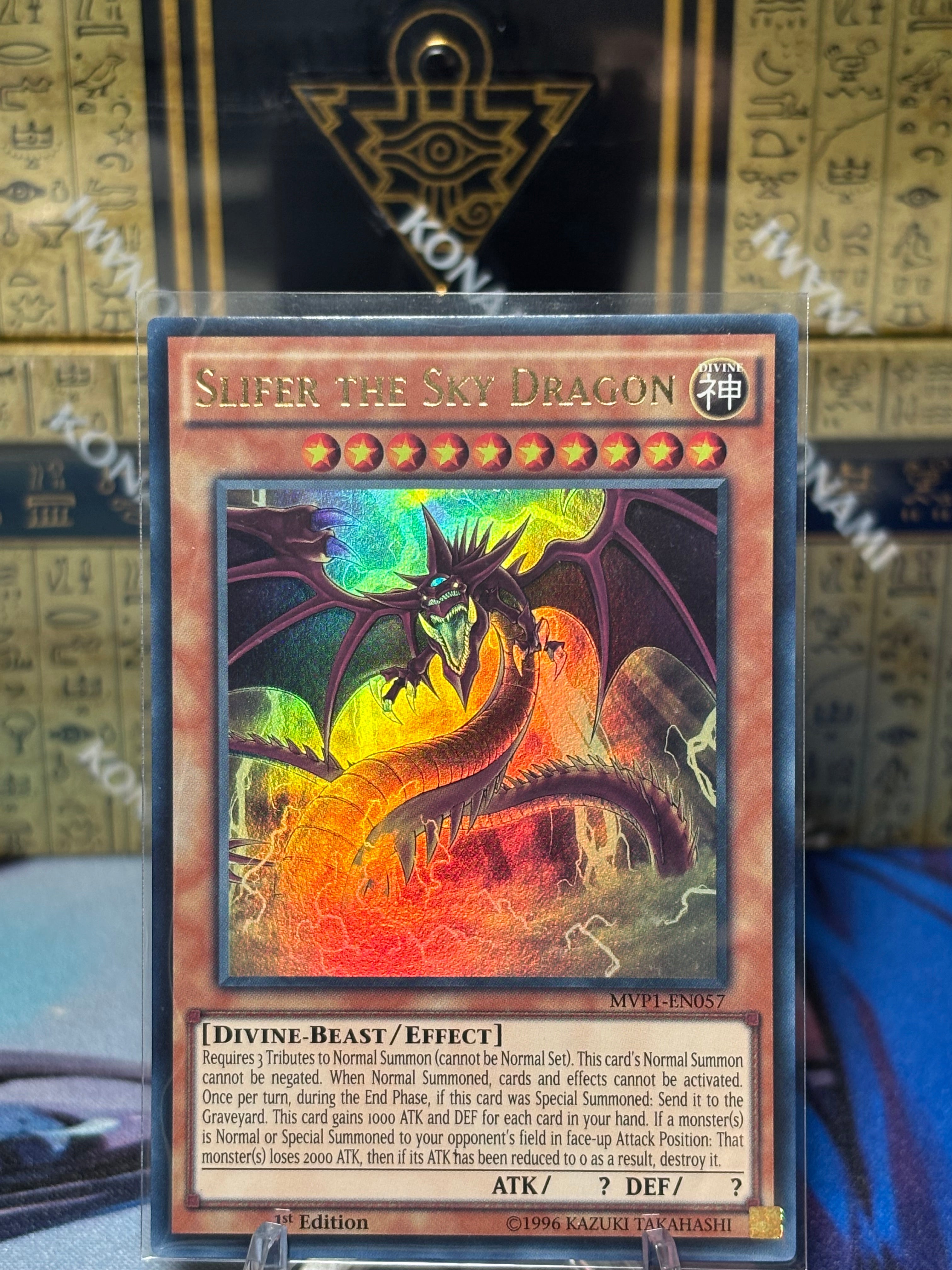 Slifer The Sky Dragon Ultra Rare Alt Art 1st Edition Near Mint