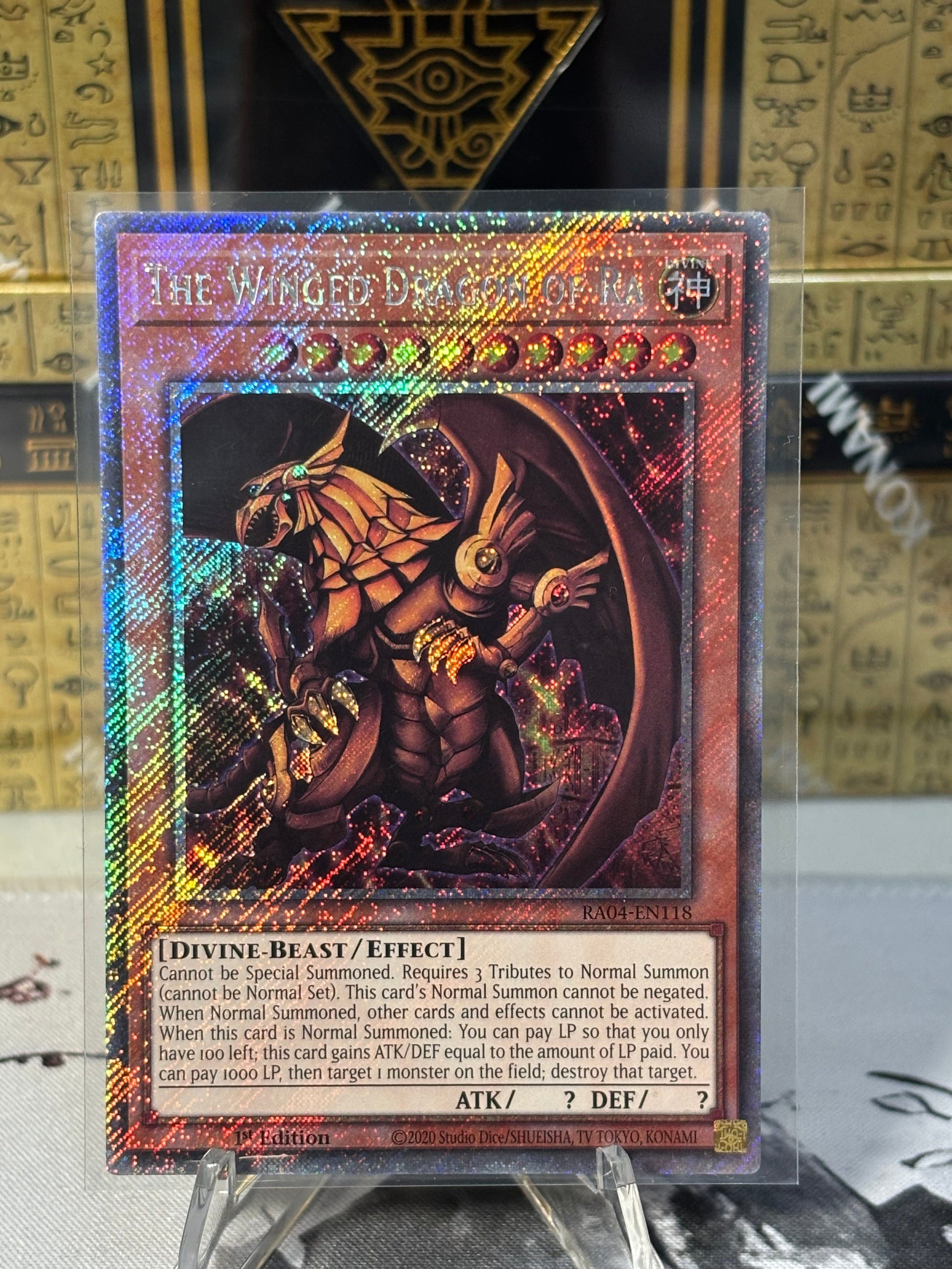 The Winged Dragon of Ra front view