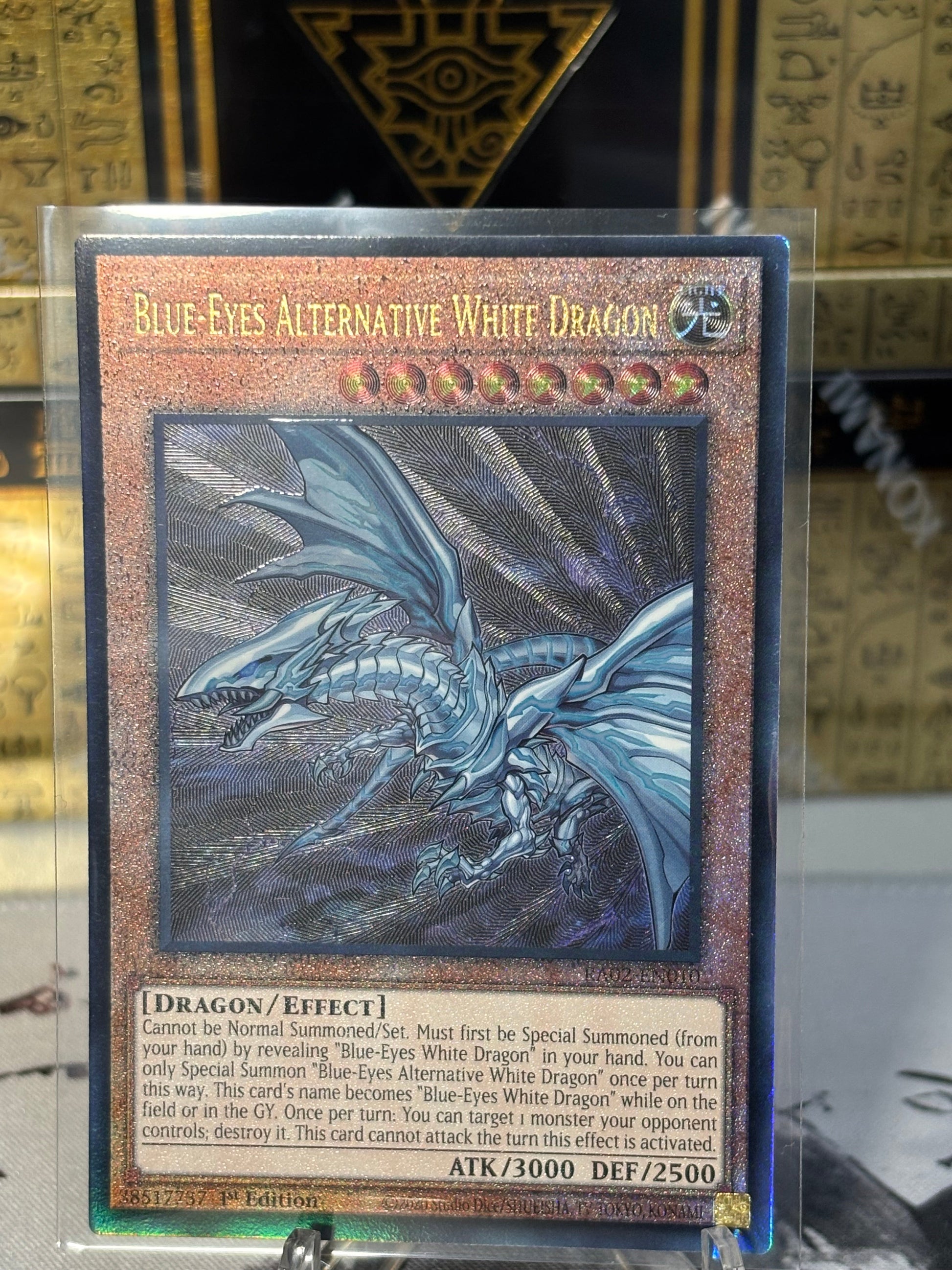 Blue-Eyes Alternative White Dragon front view