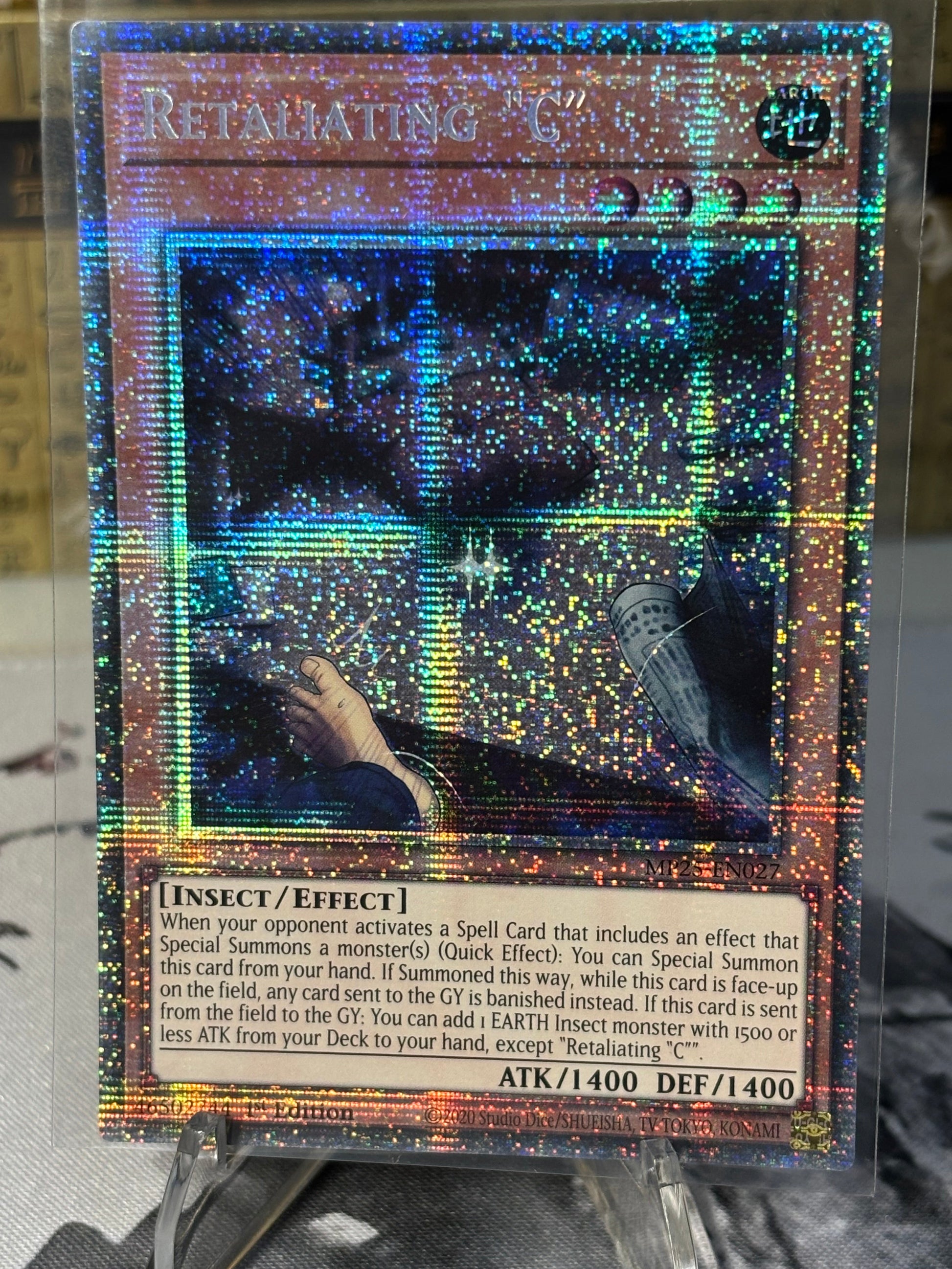 Retaliating "C" front view