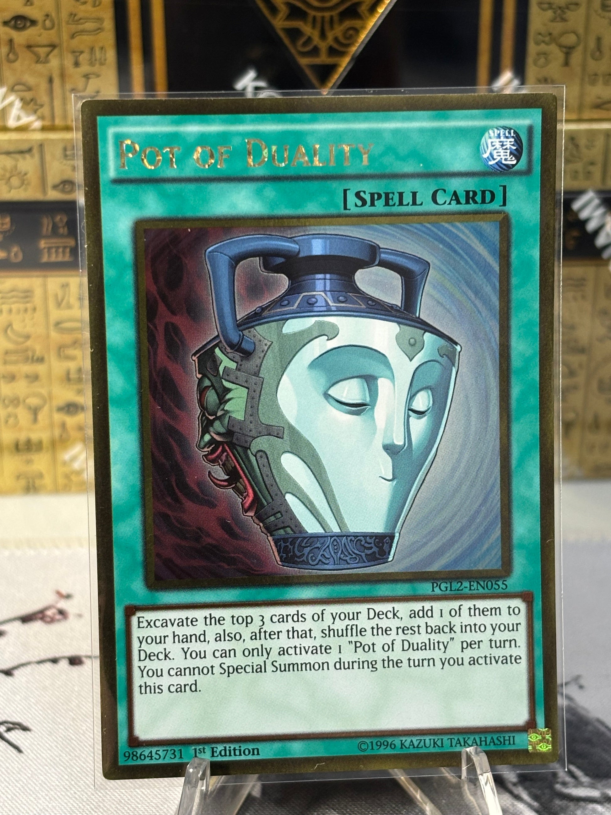 pot of gold yugioh card YUGIOH Pot of Duality Gold Rare 1st Edition Near Mint PGL2-EN055 – CURATOR'S CARDS LTD