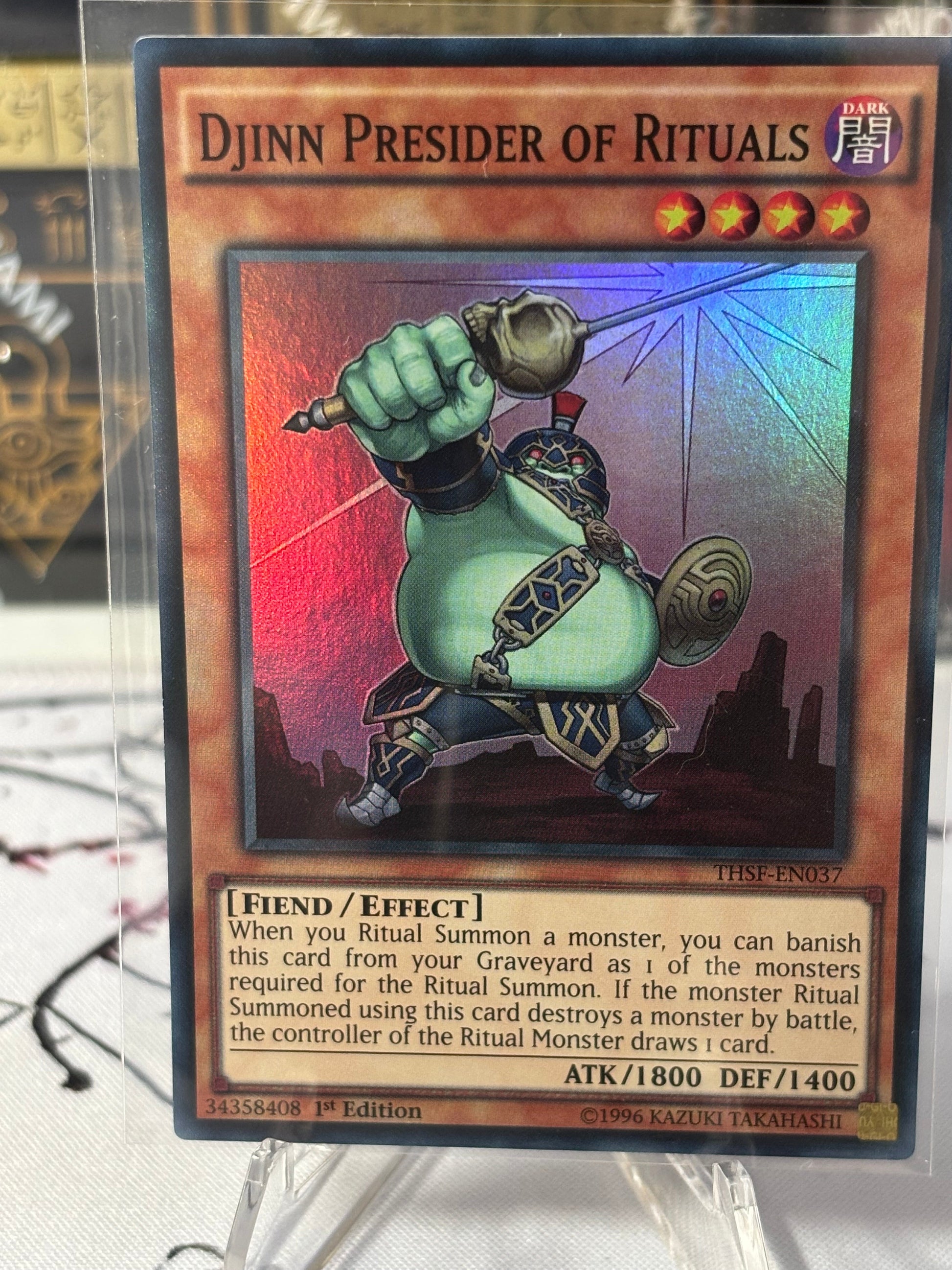 yugioh djinn cards Yu-Gi-Oh Super Rare: CURSENCHANTER OF RITUALS - THSF-EN038 XYZ Symphony set Yu-Gi-Oh! - Djinn Cursenchanter of