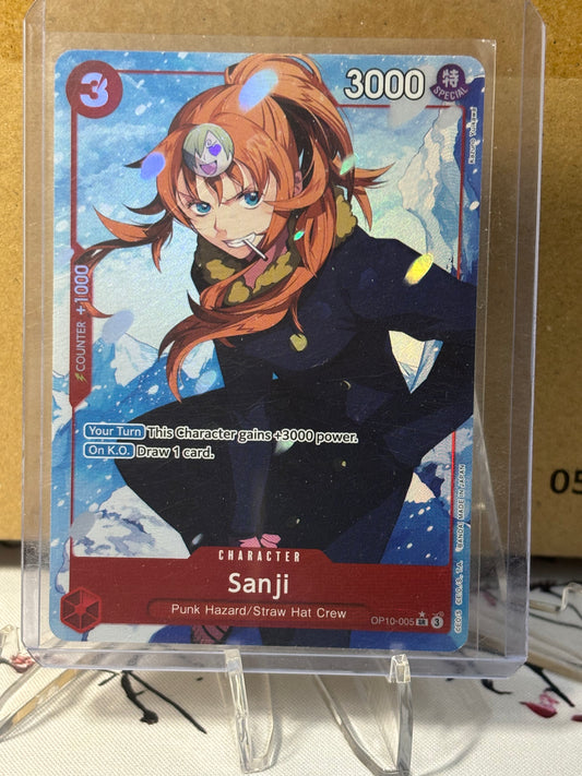 One Piece Sanji Alternate Art Red Near Mint OP10-005