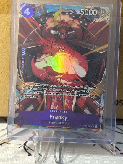 One Piece Franky Alternate Art Purple Near Mint OP09-072