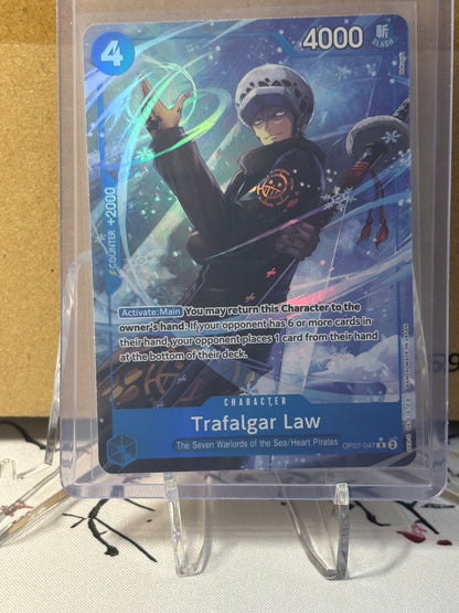 One Piece Trafalgar Law Alternate Art Blue Near Mint OP07-047