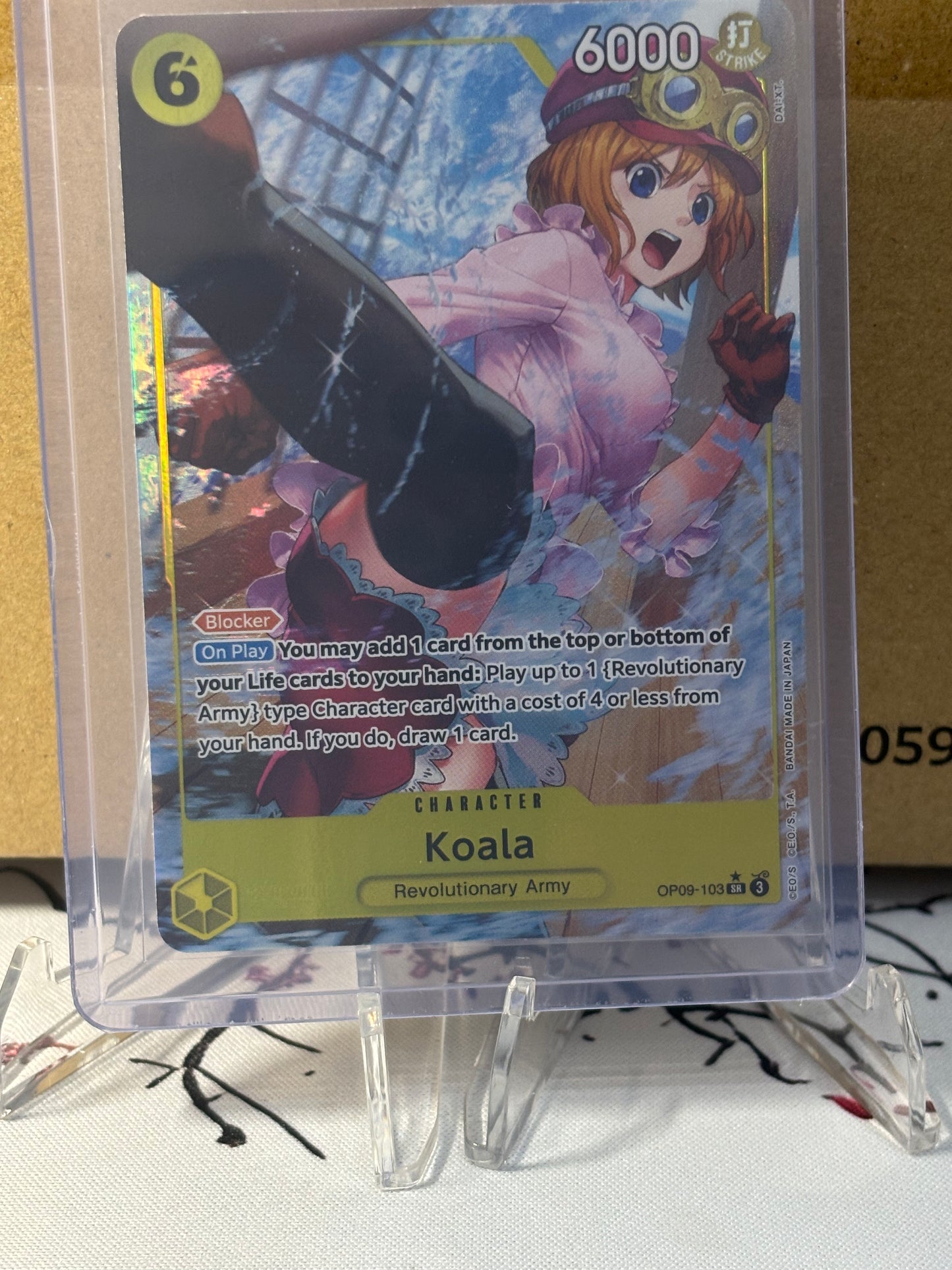 One Piece Koala Alternate Art Yellow Near Mint OP09-103