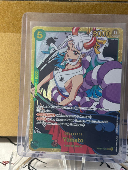 One Piece Yamato (PRB01) Secret Rare Green Near Mint OP01-121