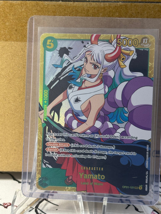 One Piece Yamato (PRB01) Secret Rare Green Near Mint OP01-121