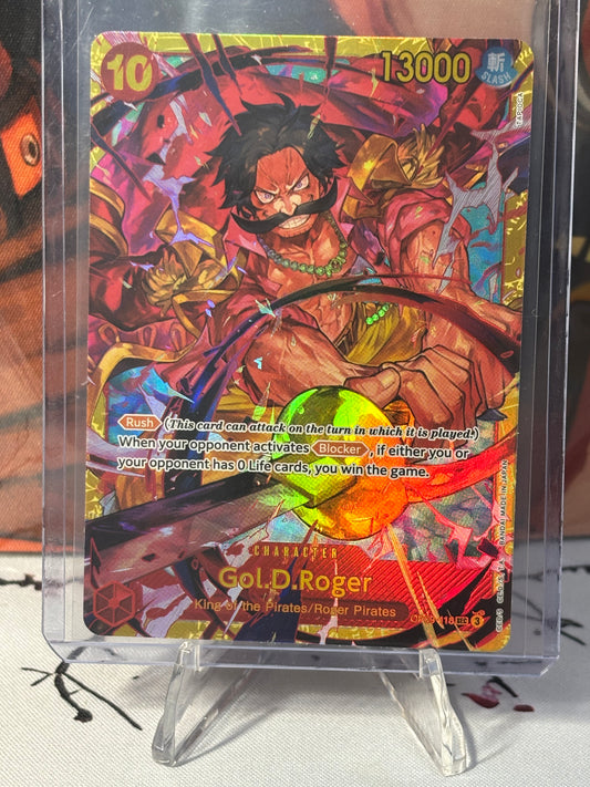 One Piece Gol.D.Rodger Secret Rare Red Near Mint OP09-118