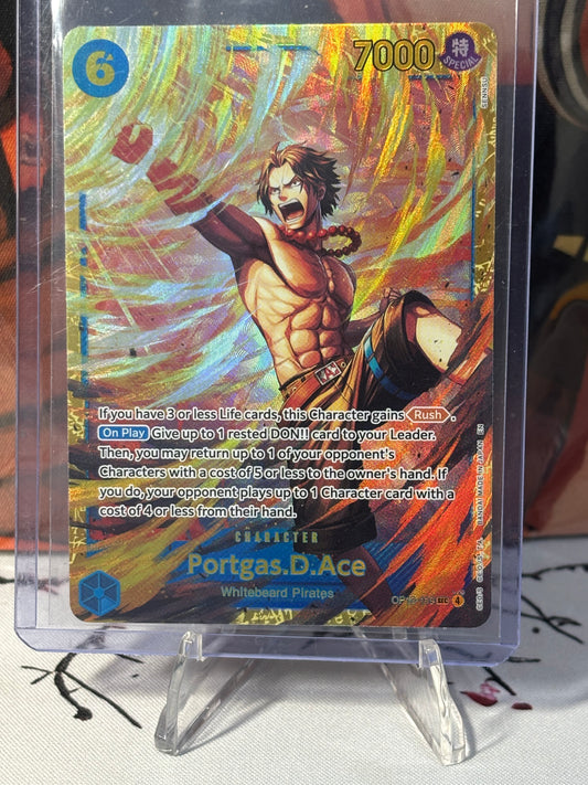 One Piece Portgas.D.Ace Secret Rare Blue Near Mint OP13-119