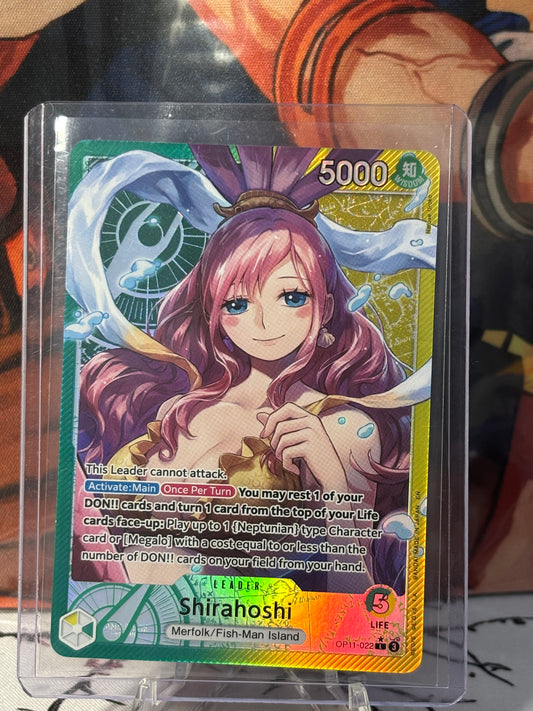One Piece Shirahoshi Alt Art Leader Yellow, Green Near Mint OP11-022
