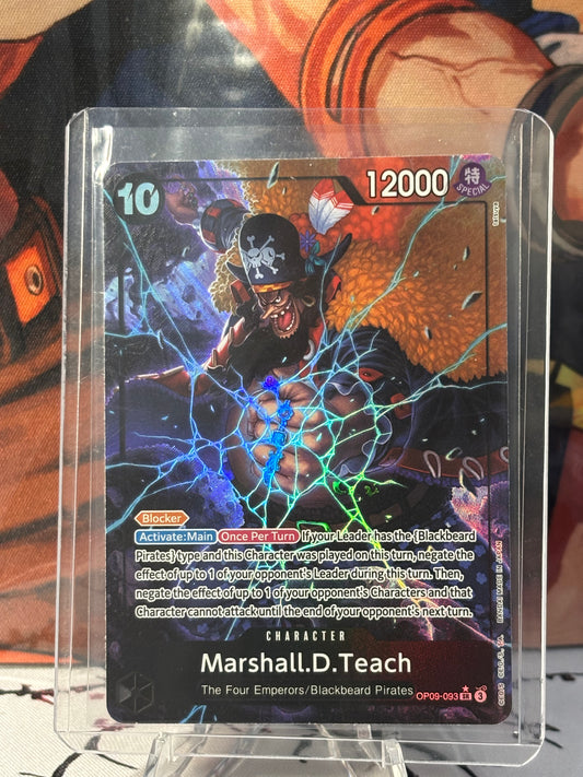 One Piece Marshall.D.Teach Alternate Art Black Near Mint OP09-093