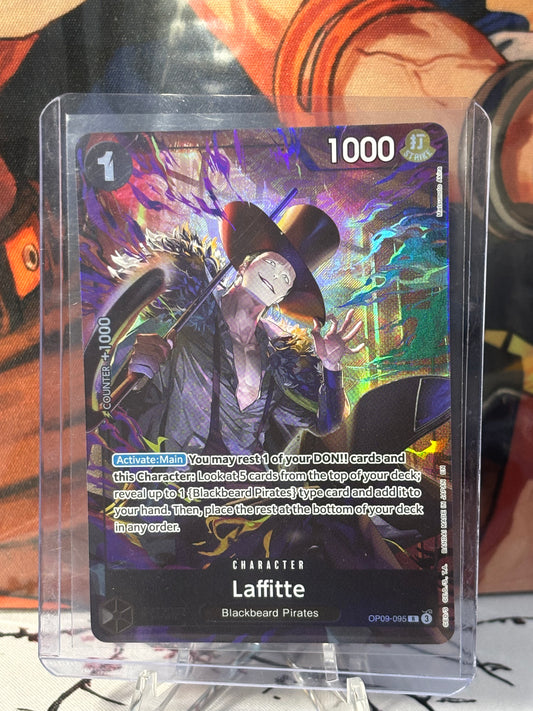 One Piece Laffitte Alternate Art Black Near Mint OP09-095