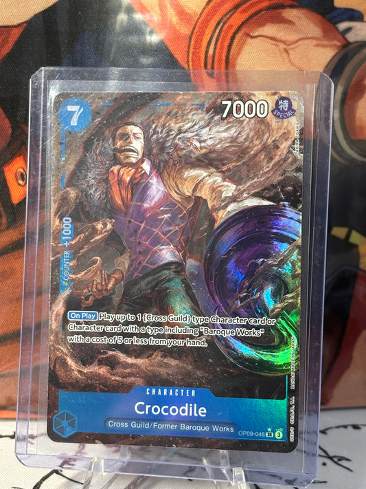One Piece Crocodile Alternate Art Blue Near Mint OP09-046