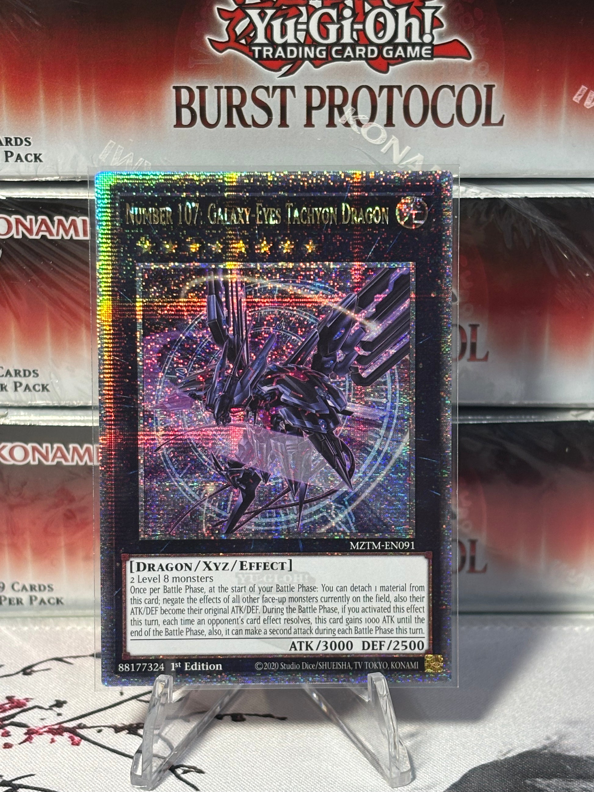 Number 107: Galaxy-Eyes Tachyon Dragon (Alt Art) front view