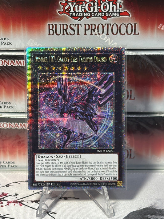 Number 107: Galaxy-Eyes Tachyon Dragon (Alt Art) front view