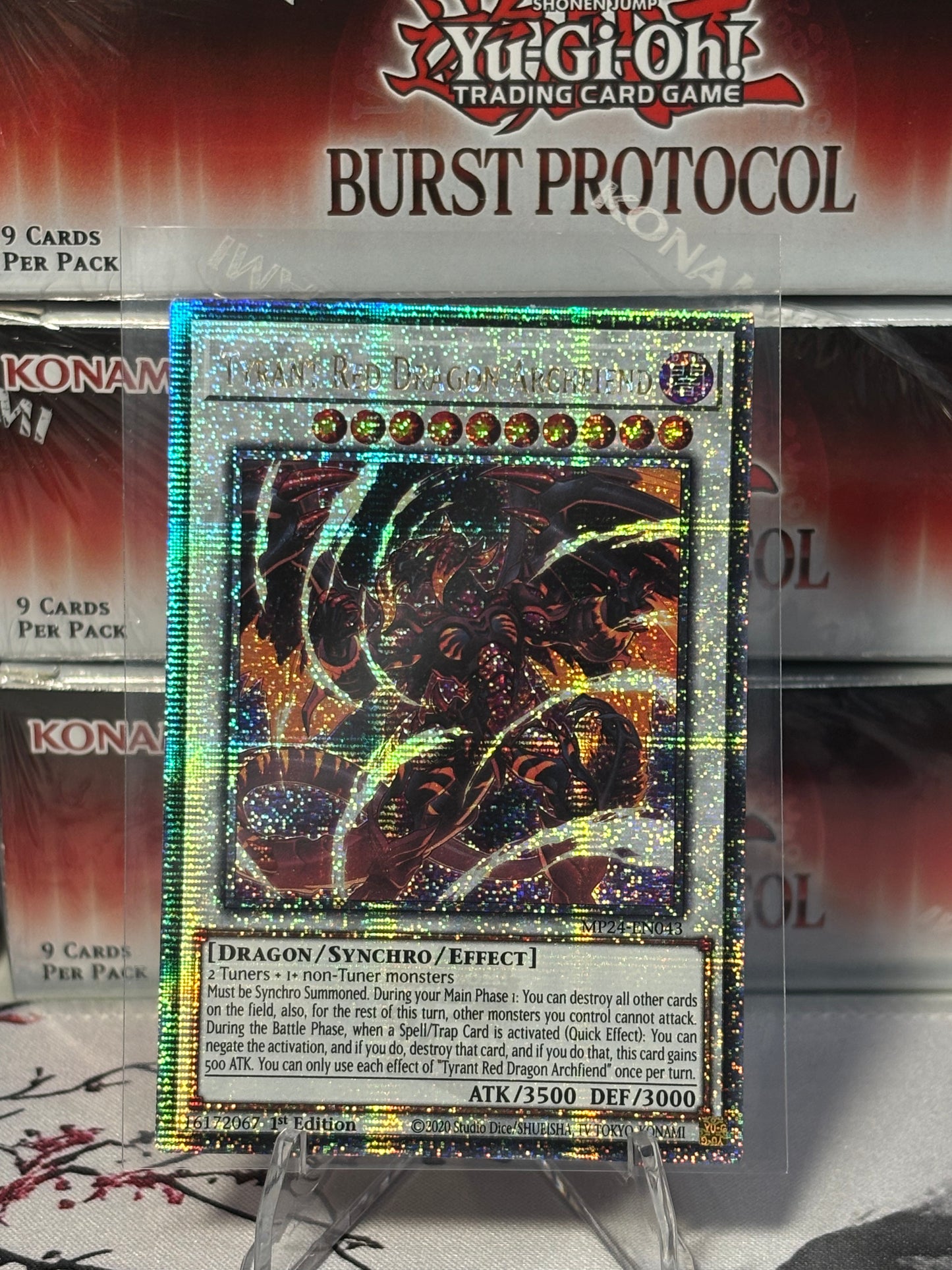 Tyrant Red Dragon Archfiend front view
