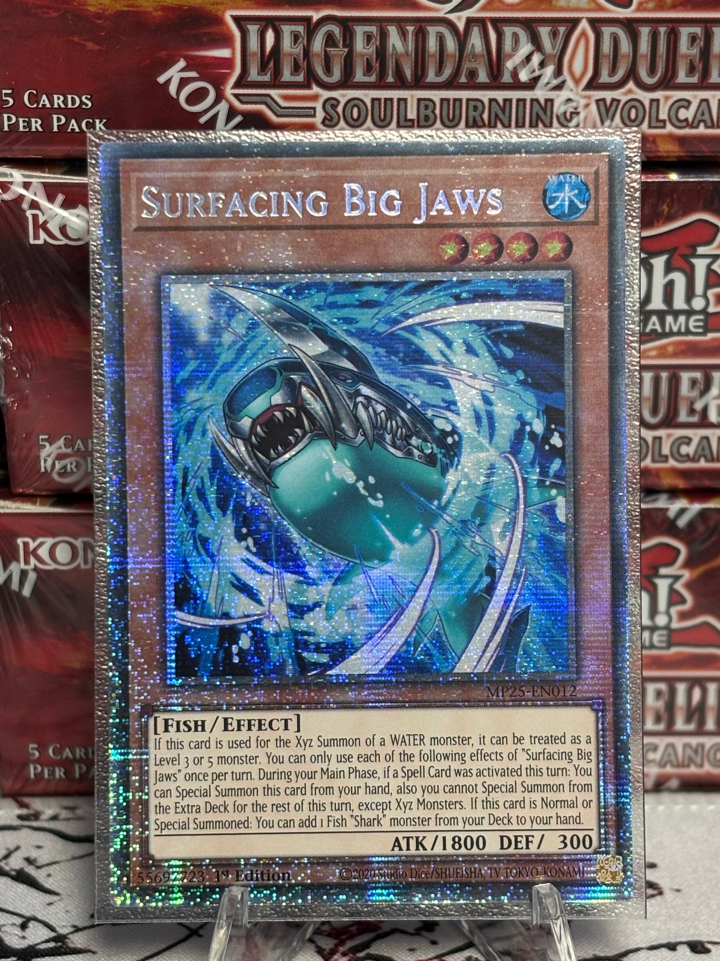 Surfacing Big Jaws front view