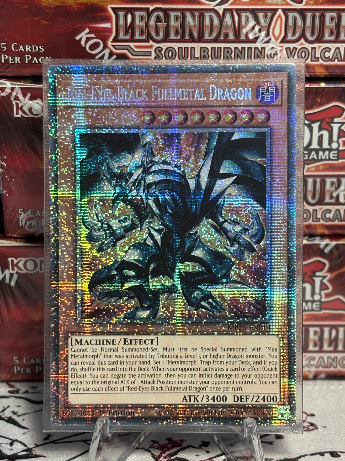 Red-Eyes Black Fullmetal Dragon front view