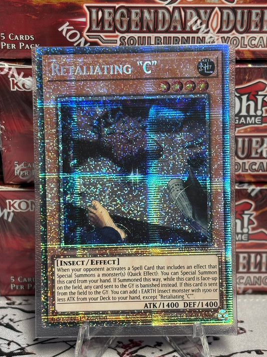 Retaliating "C" front view