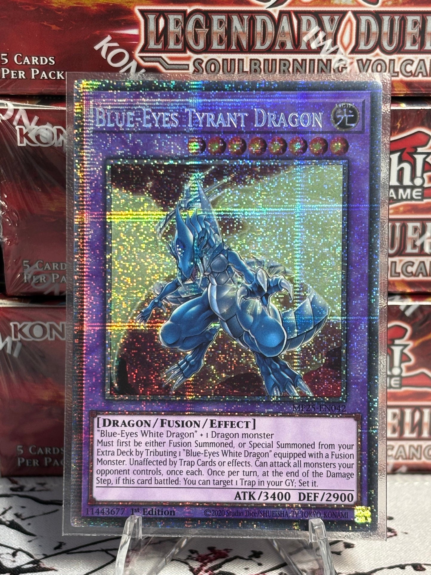 Blue-Eyes Tyrant Dragon front view