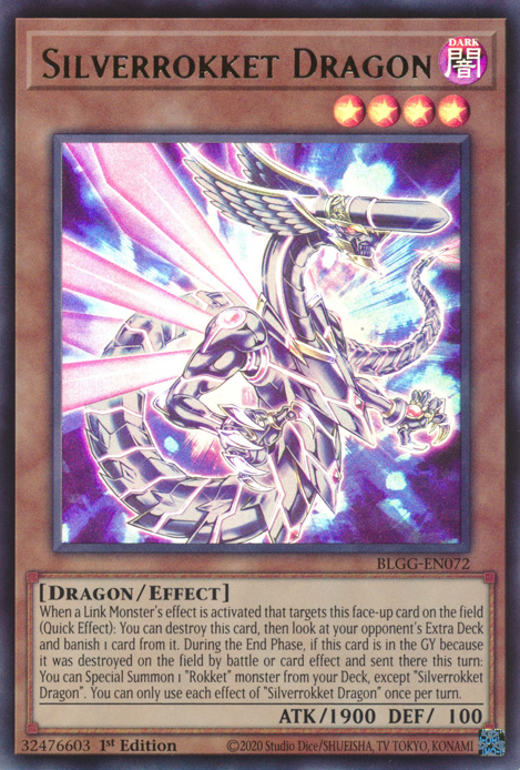 Silverrokket Dragon front view