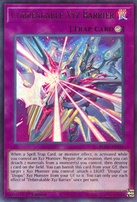 Unbreakable Xyz Barrier front view