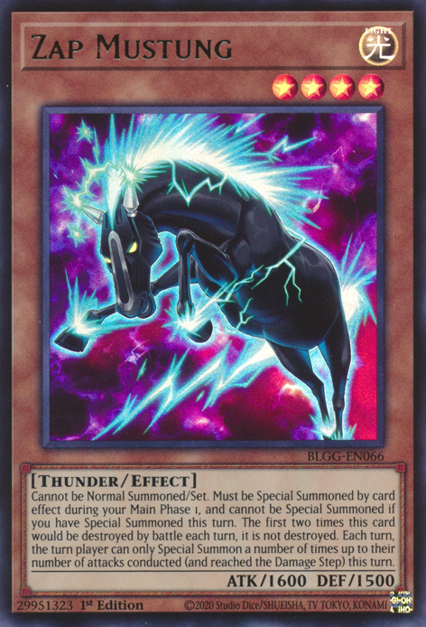 Zap Mustung front view